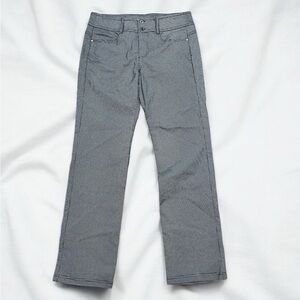 NWT BRENDA BEDDOME Straight Leg Pant 607A Houndstooth Black White Size 31